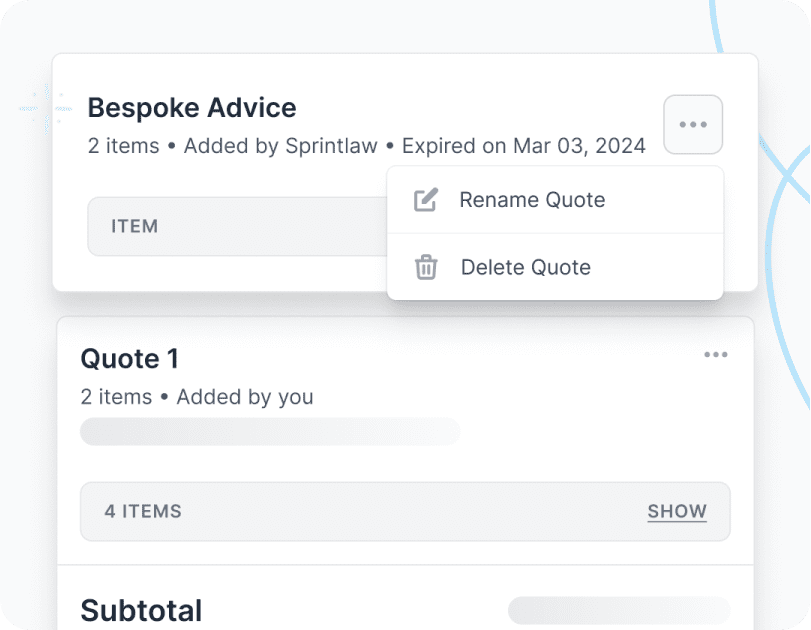 Self-service quotes